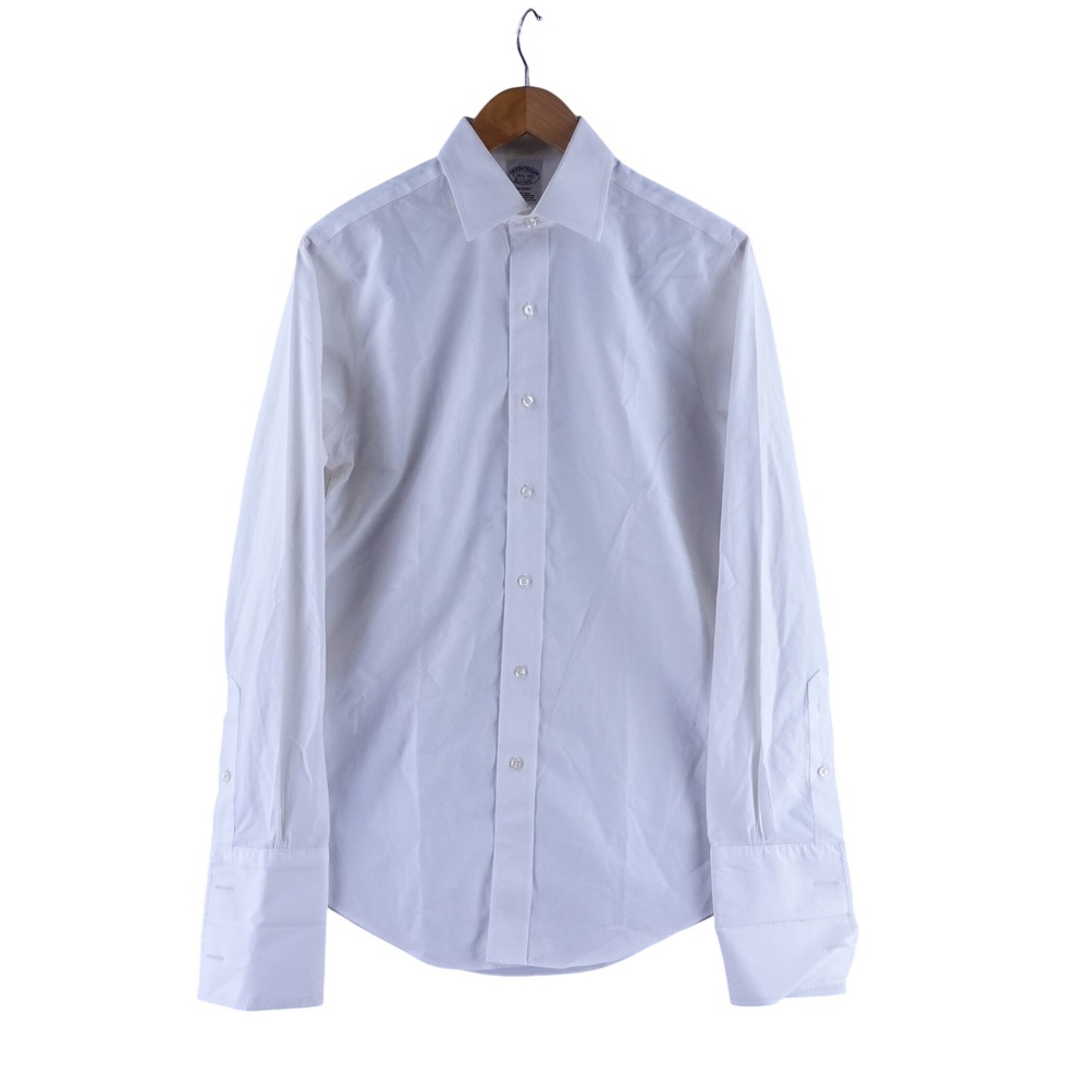 Brooks Brothers Regent Mens 14.5/34 Dress Shirt White French Cuff Cotton